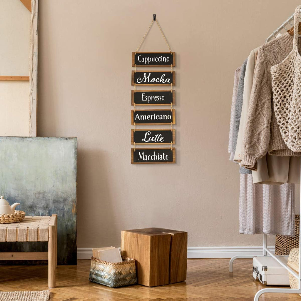 Coffee Bar Decor Coffee Sign Coffee Wall Decor, Farmhouse Kitchen Bathroom Living Room Bedroom Decor, Large Rustic Wooden Decor Hanging Wall Sign, Wall Hanging Decor