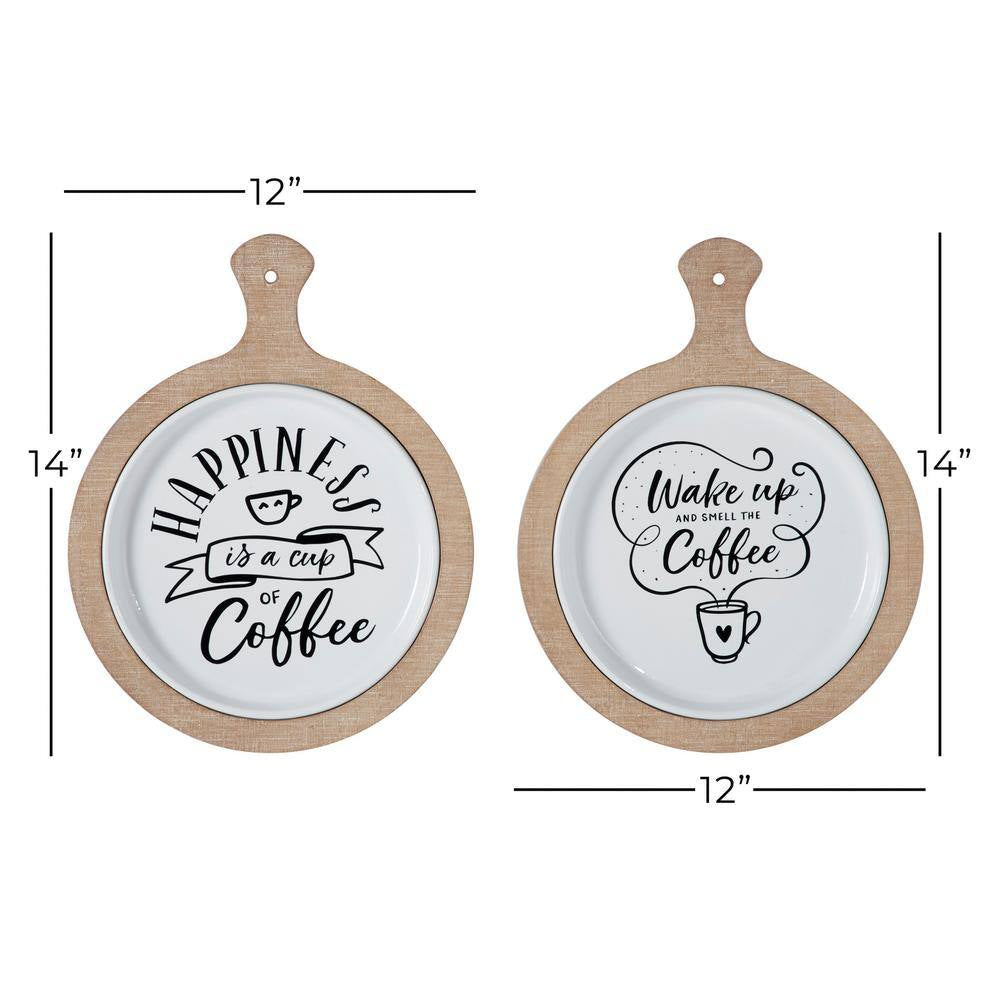 Farmhouse Iron White Wall Decor (Set of 2)