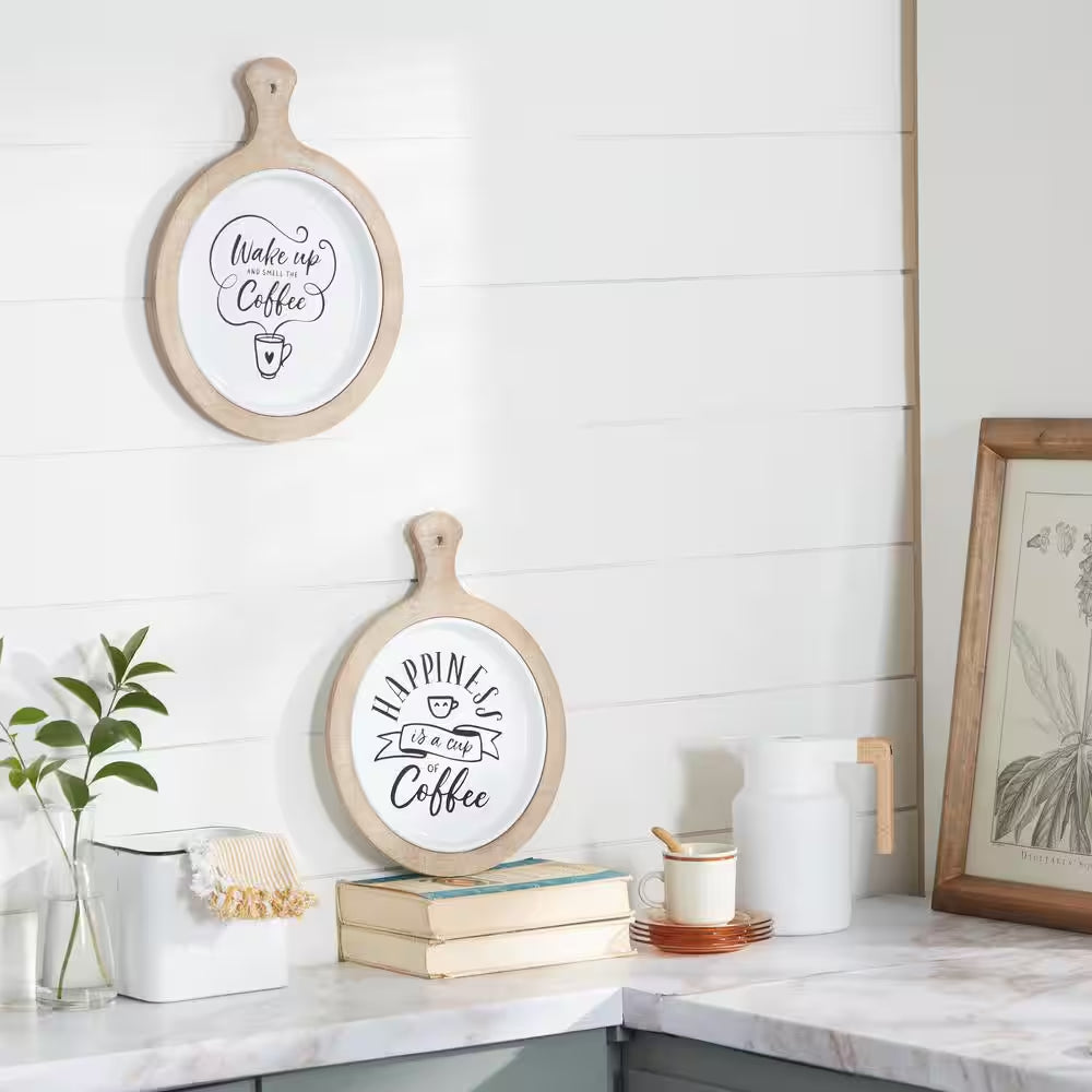 Farmhouse Iron White Wall Decor (Set of 2)